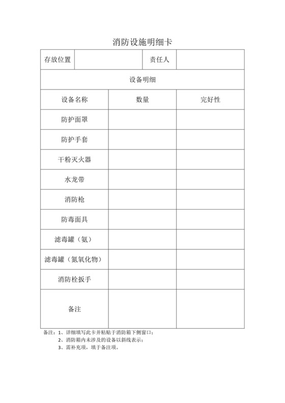 消防箱明细表.docx