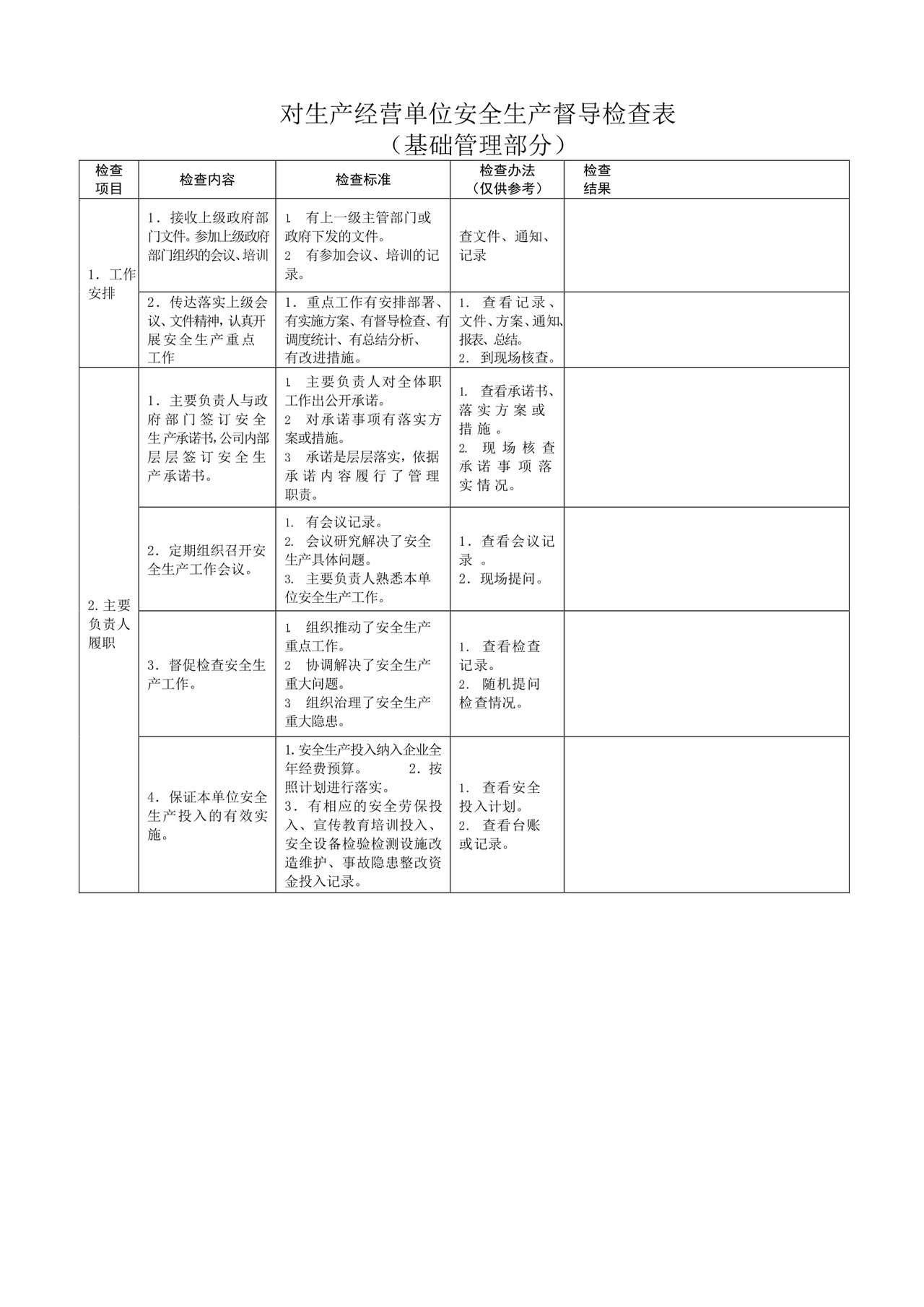 生产经营单位安全检查通用表.docx