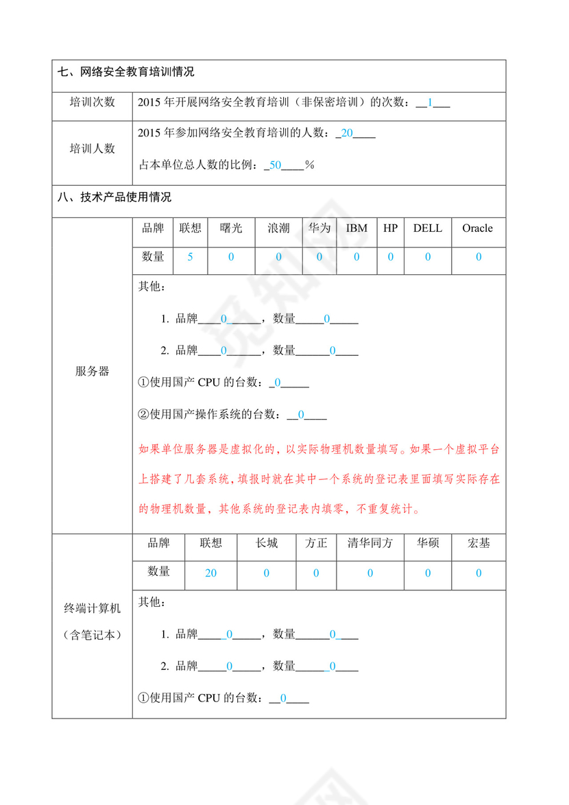 网络安全自查表模板.docx