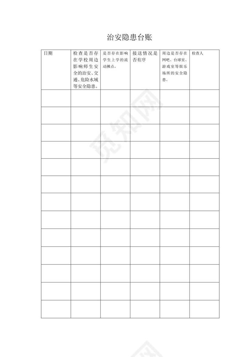 超全安全隐患排查台账.docx