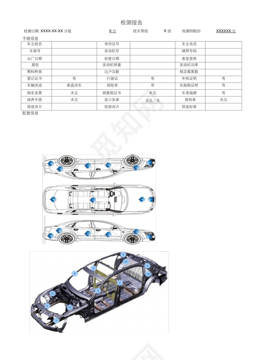 二手车鉴定评估报告模板.docx