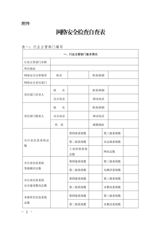网络安全检查自查表.doc