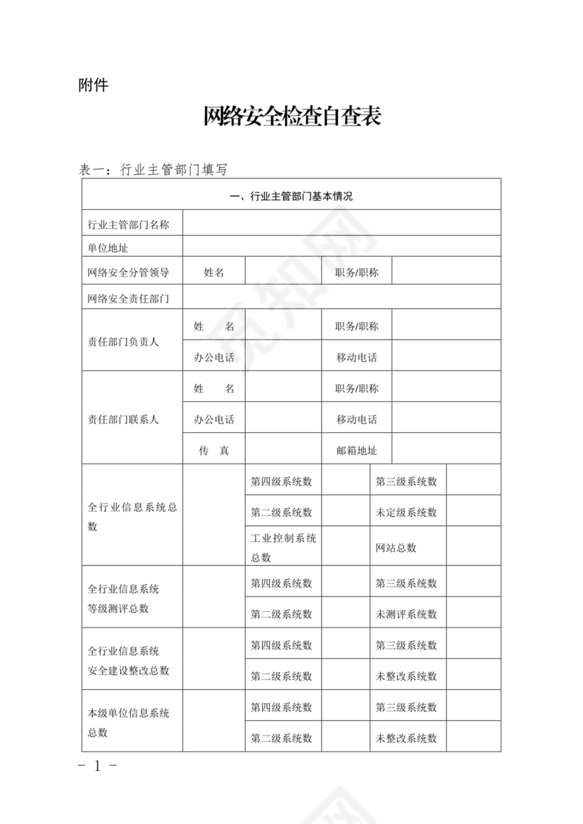 网络安全检查自查表.doc