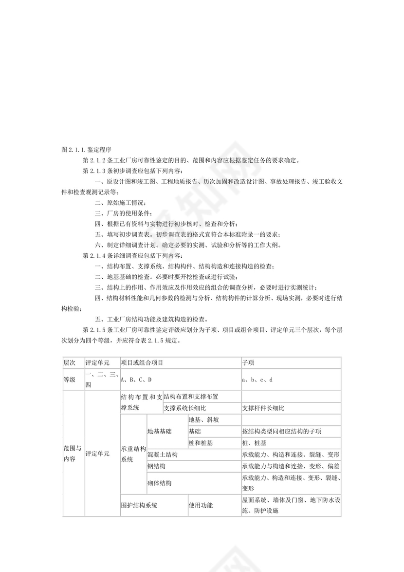 工业厂房可靠性鉴定标准.doc