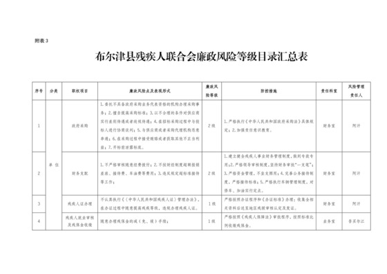 残联廉政风险等级目录汇总表附表3.doc