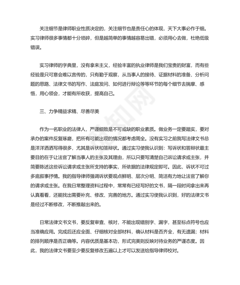 实习律师工作总结.docx