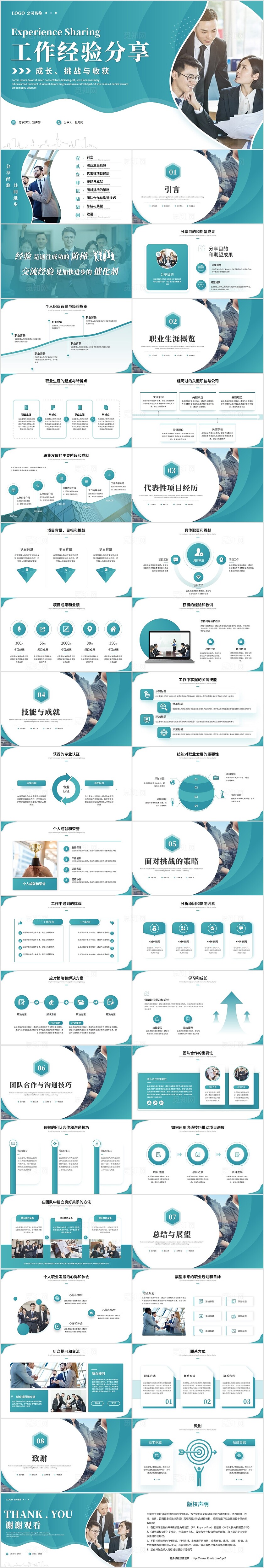 简约商务工作经验分享工作汇报年中总结工作总结企业培训ppt模板