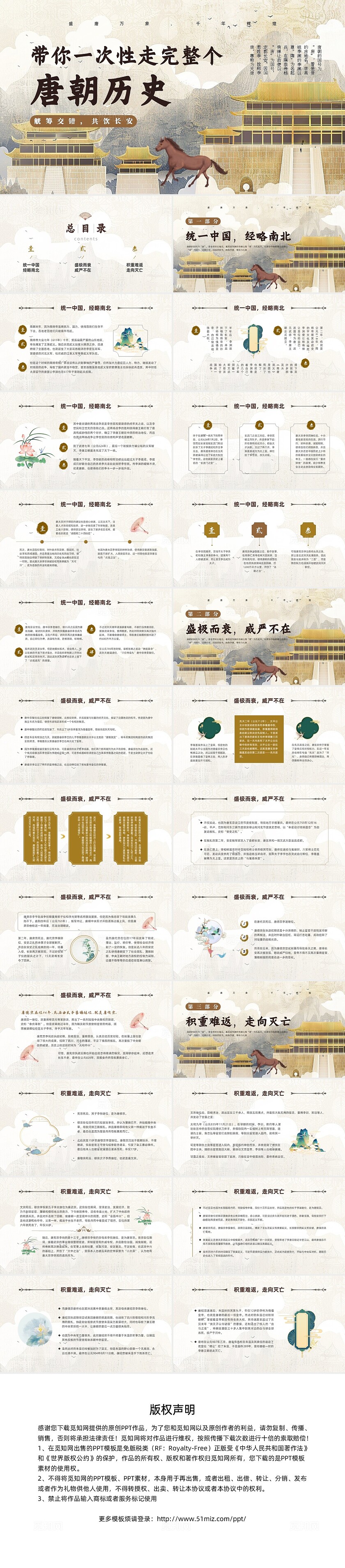 中国风带你一次性走完整个唐朝历史ppt