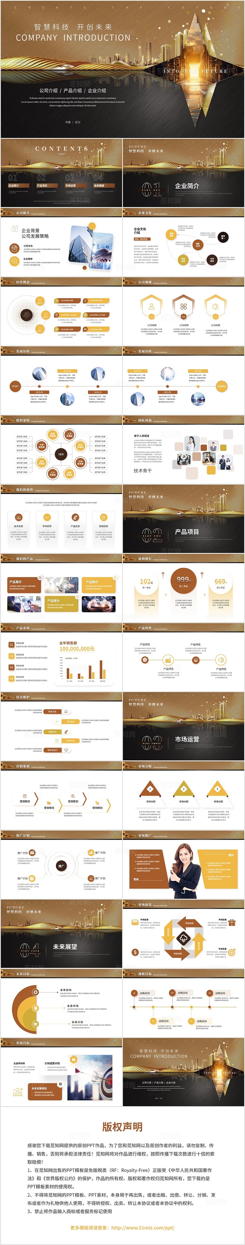 黑金商务风公司介绍企业介绍公司宣传企业宣传产品介绍ppt模板