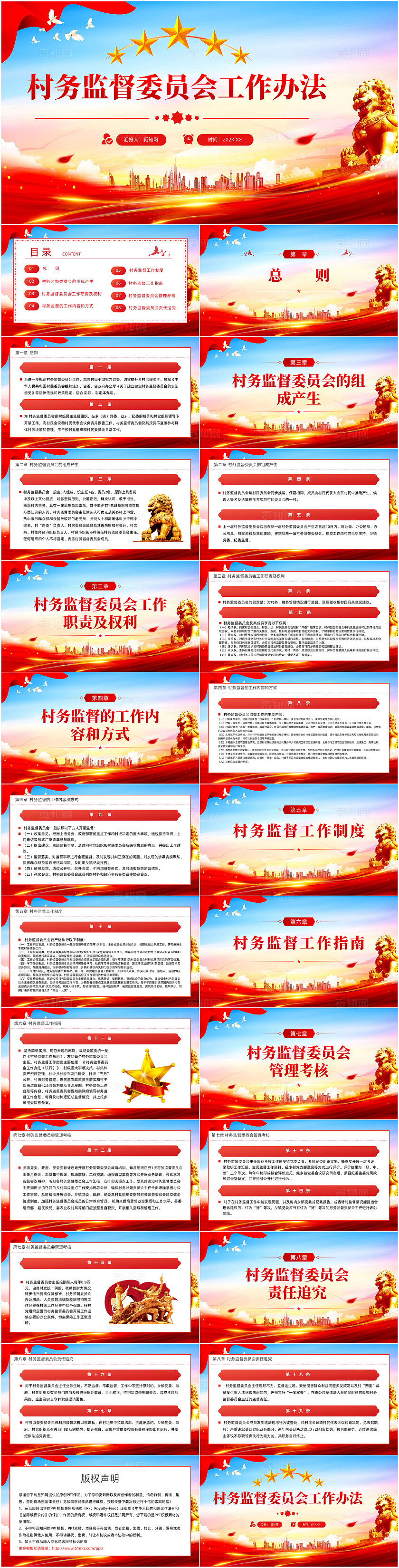 村务监督委员会工作办法PPT课件党建党课党政