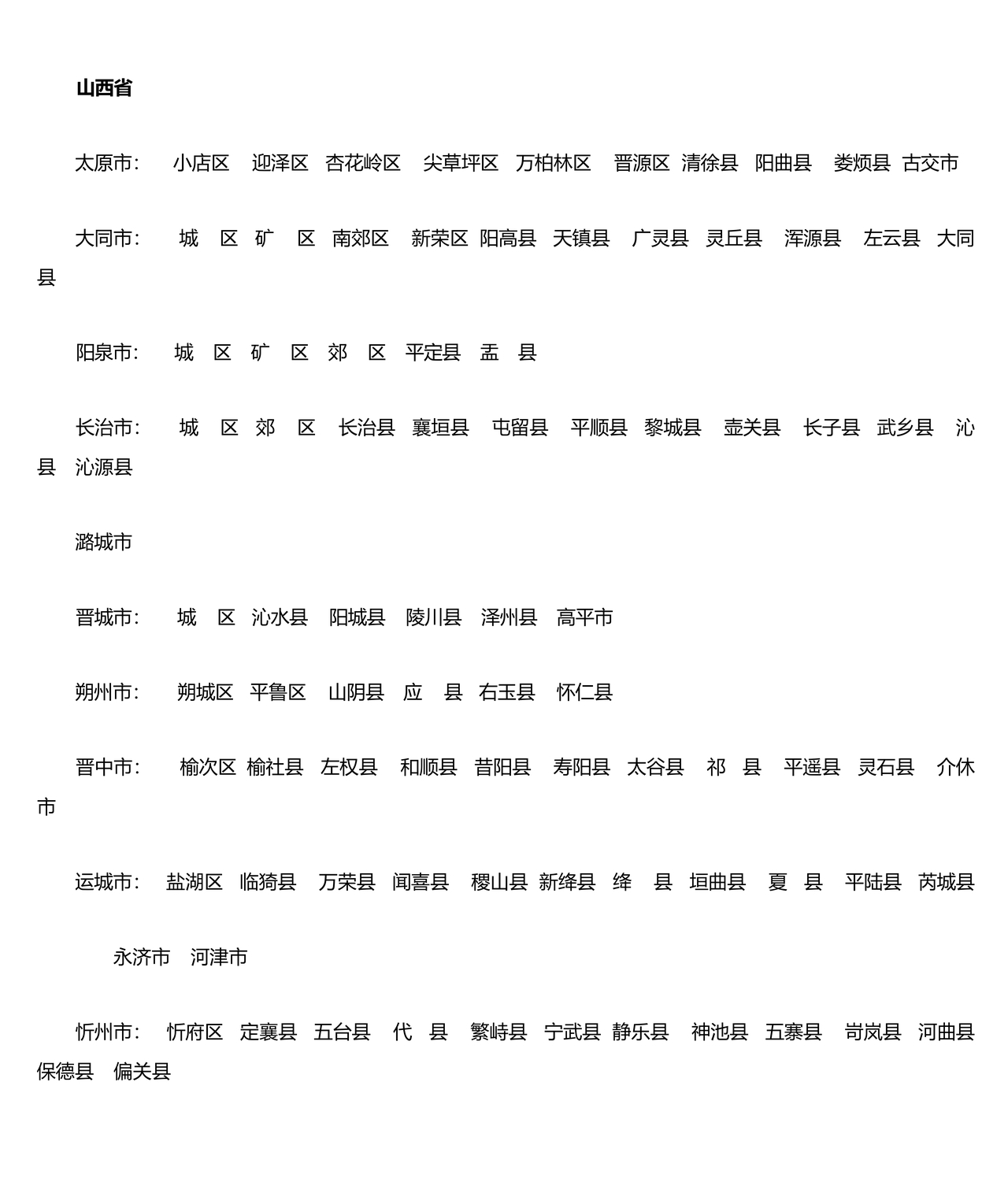 全国省市县列表完整版