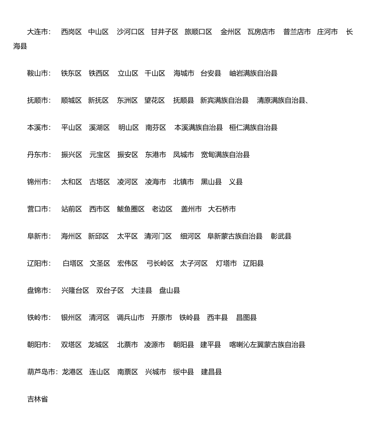全国省市县列表完整版