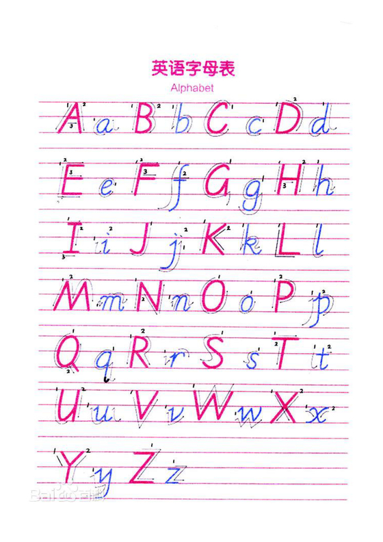 英语26个字母练习题