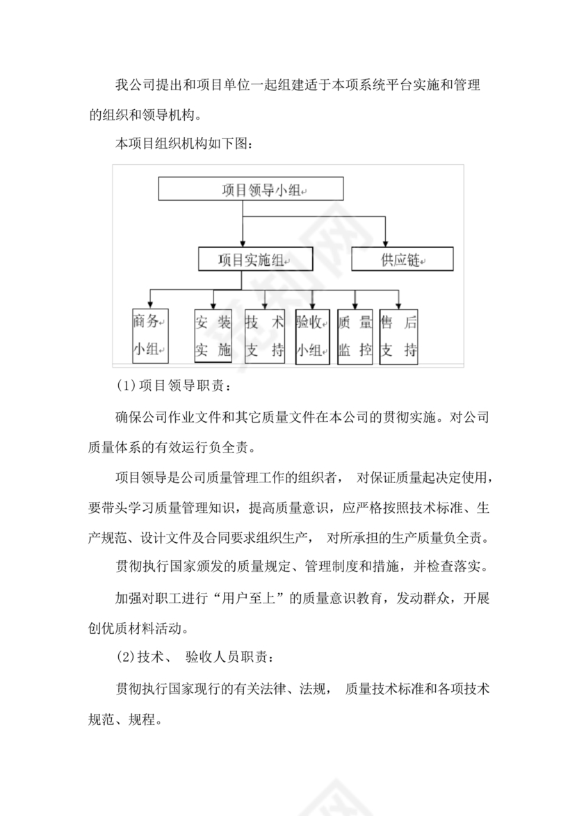 技术服务和质保期服务计划