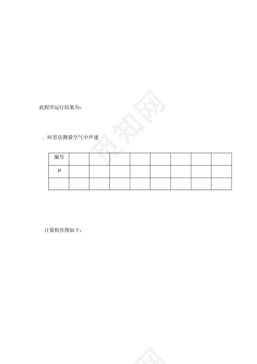 声速的测量大学物理实验报告