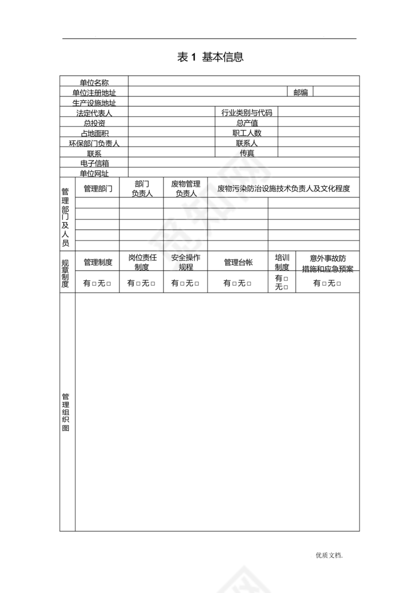 危险废物管理计划