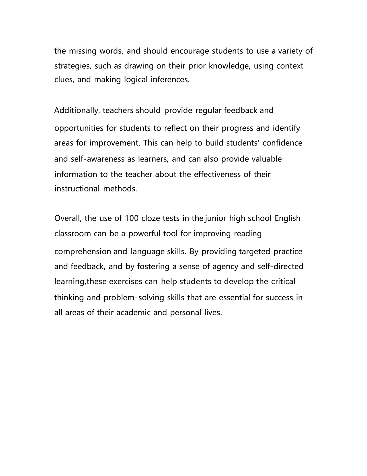 高一英语完型填空