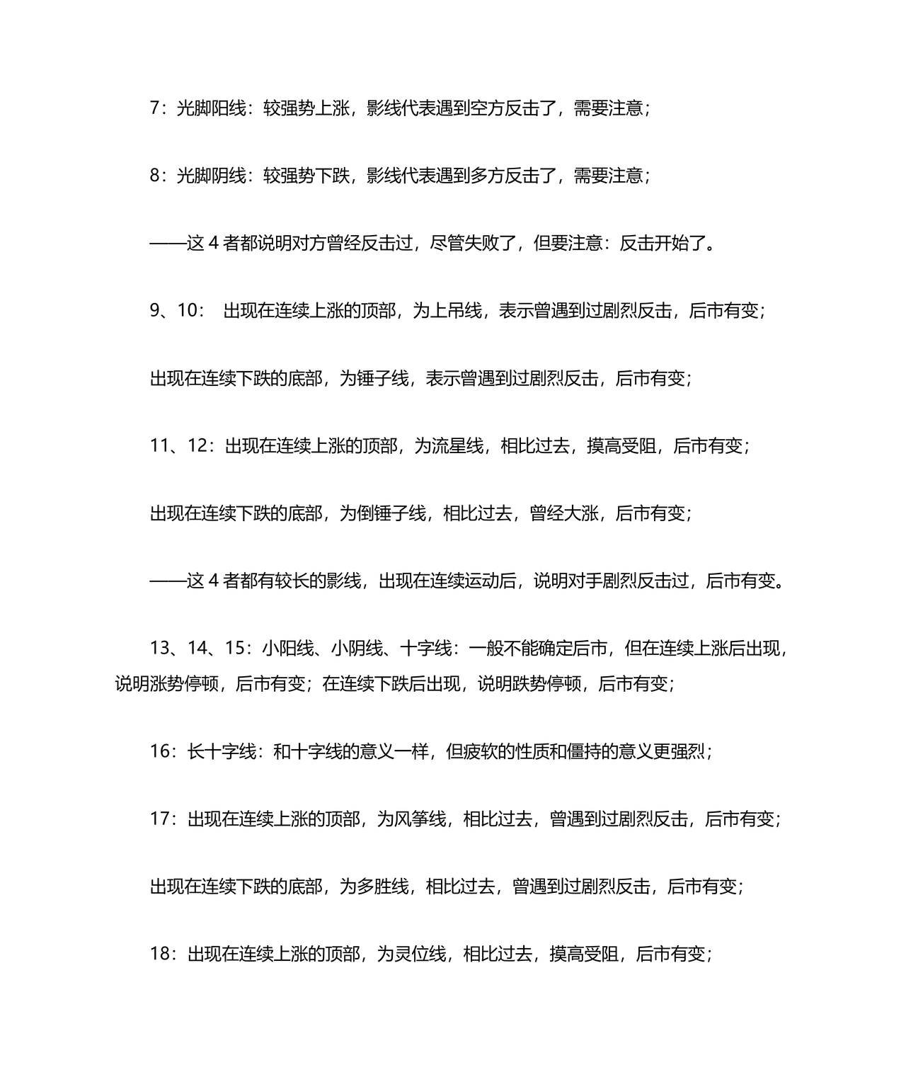 k线图基础入门知识图解