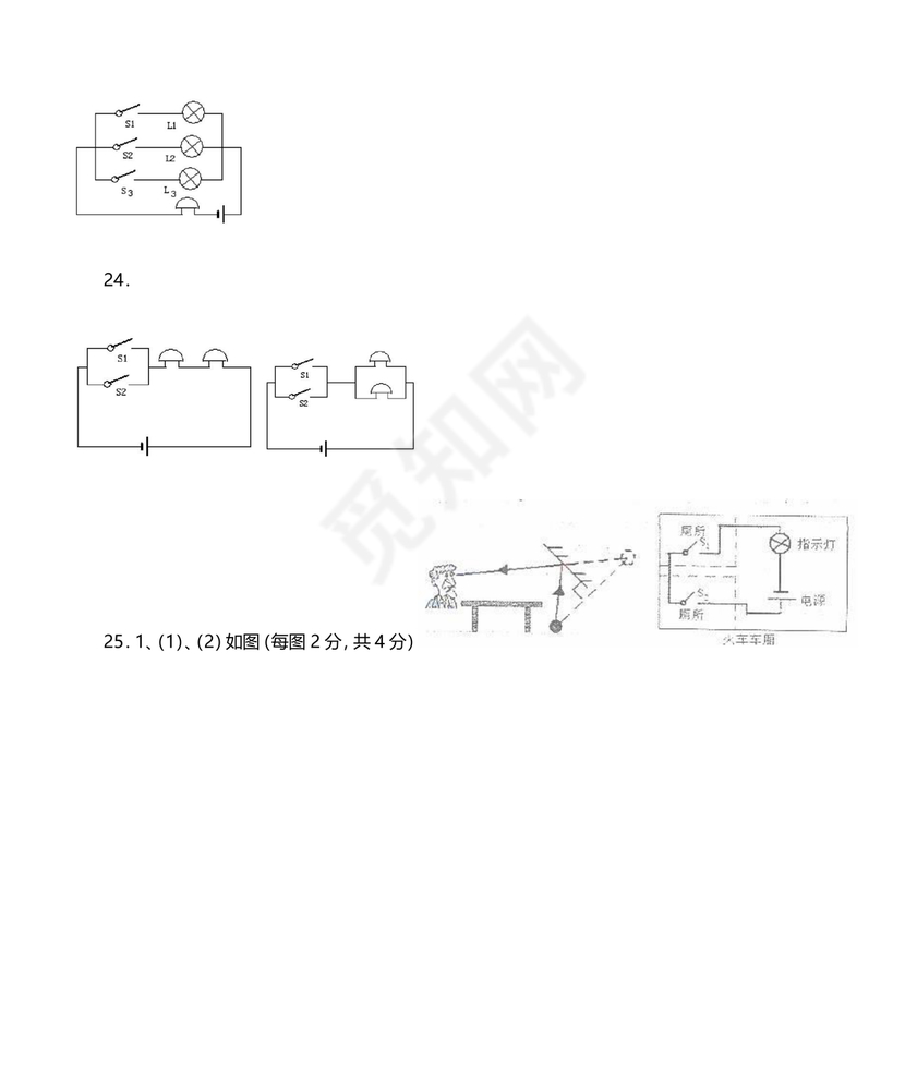 电路图与实物图转换专题训练