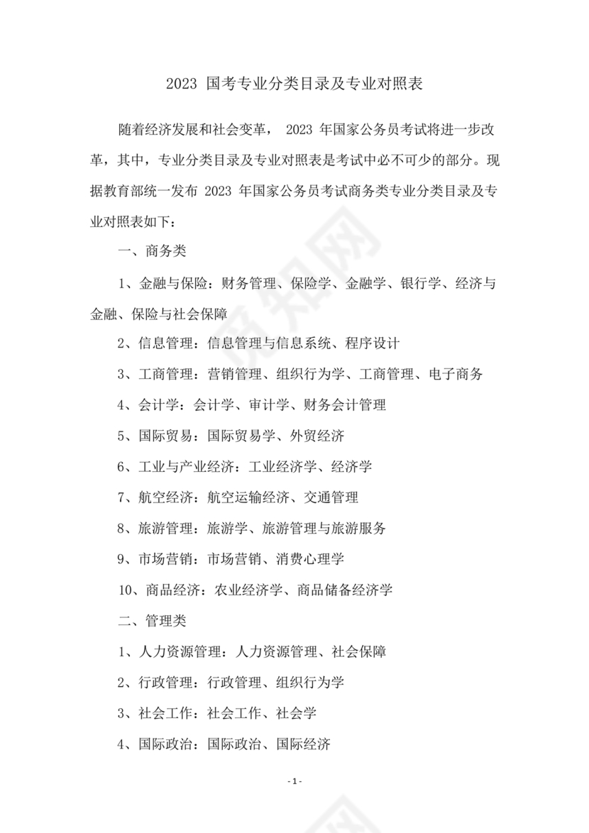 专业分类目录2024