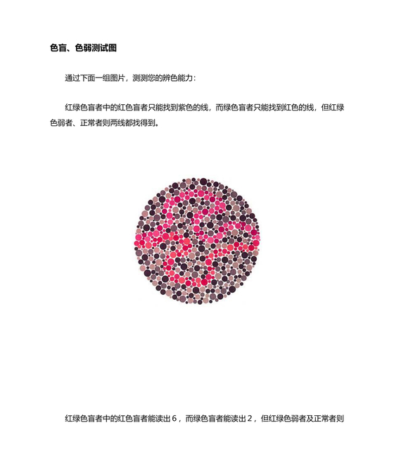 色弱测试图