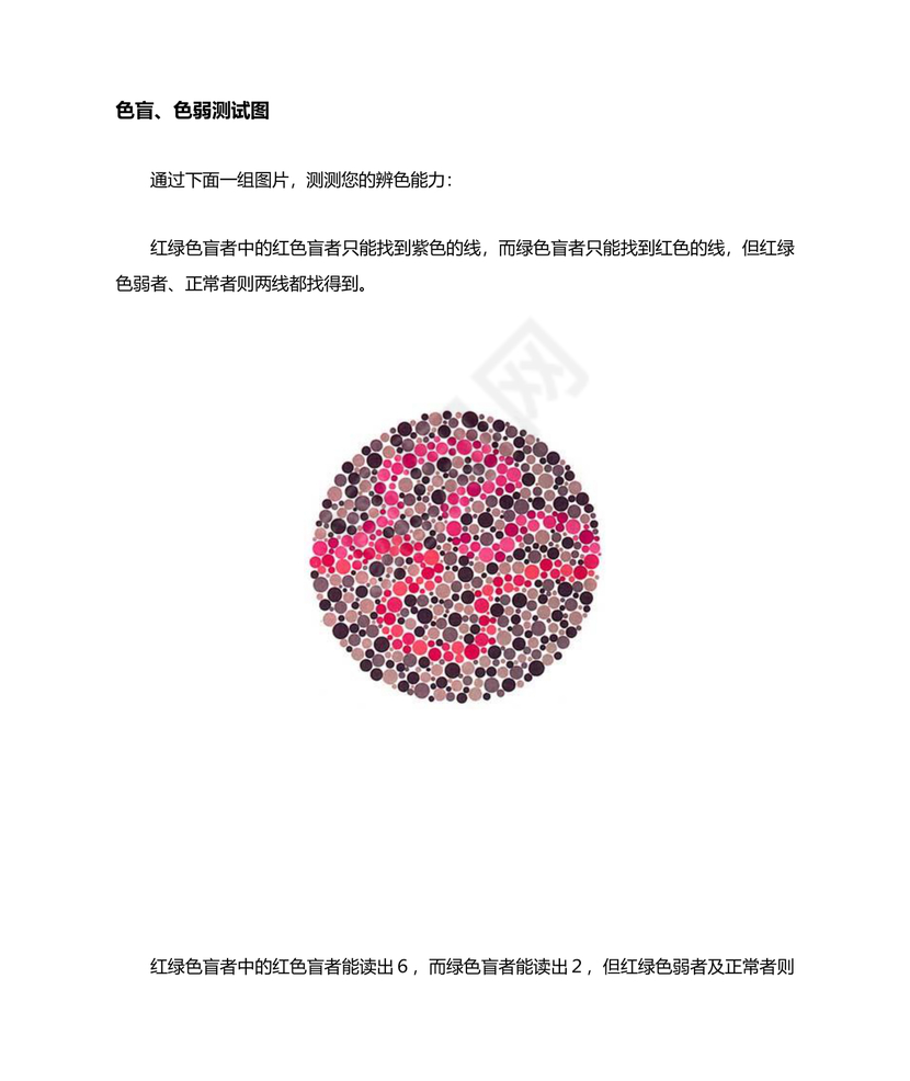 色弱测试图