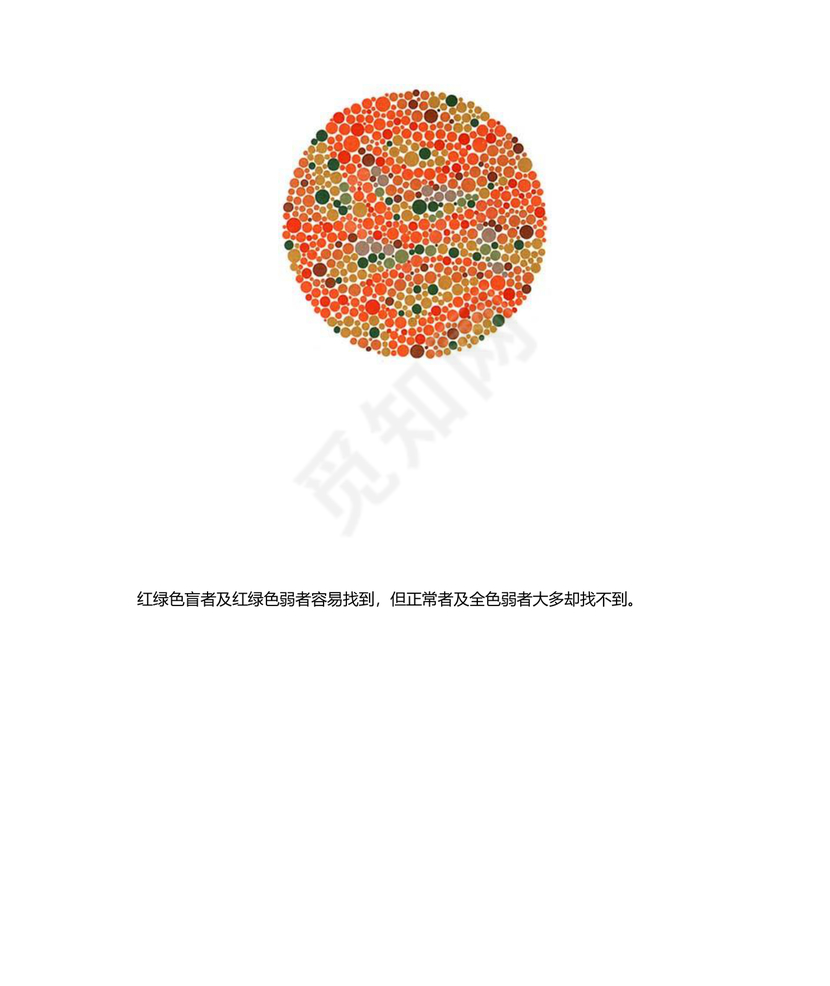 色弱测试图