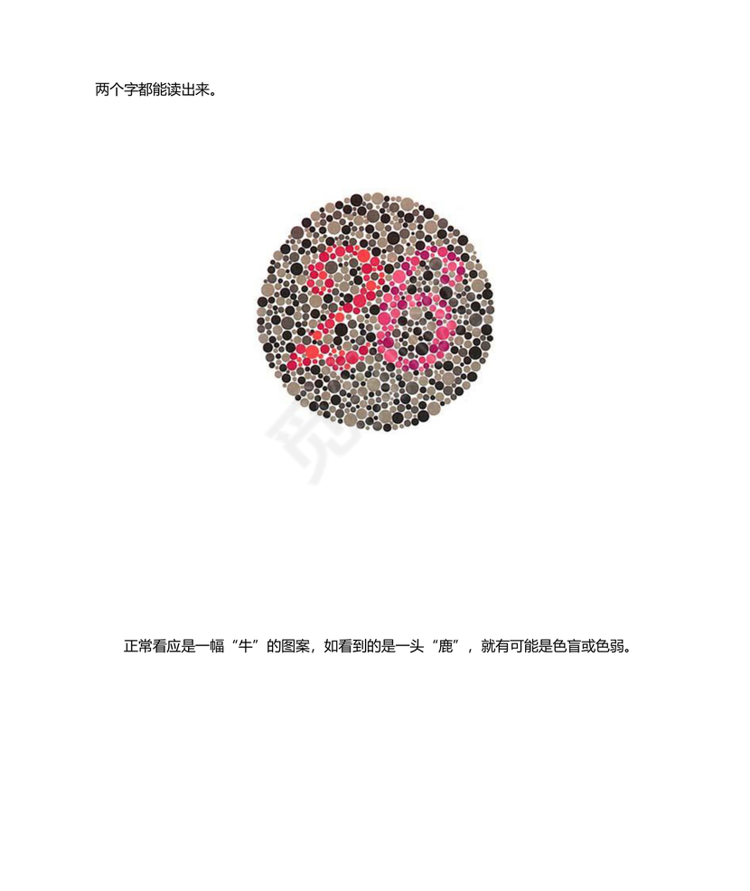 色弱测试图