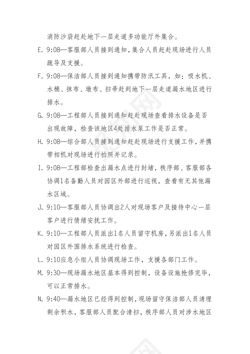 物业公司防汛应急预案