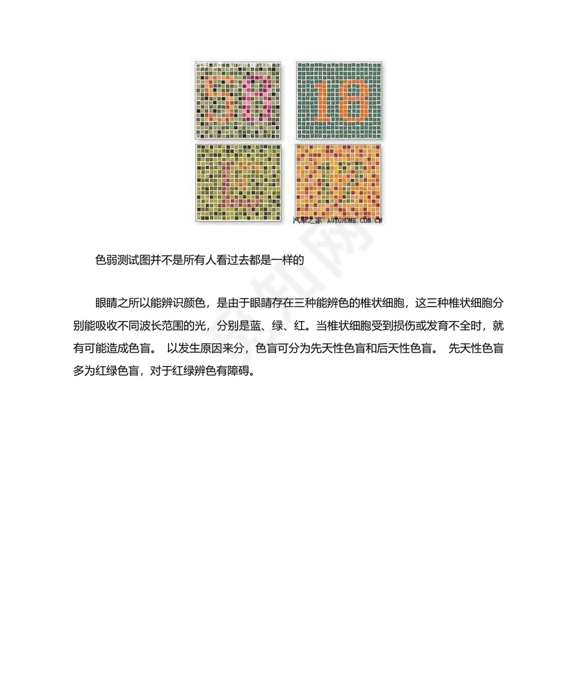 色弱测试图
