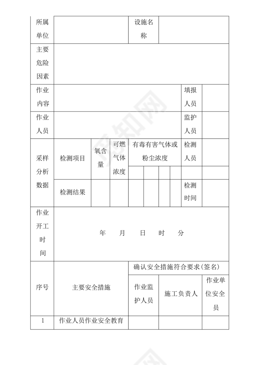 有限空间作业方案