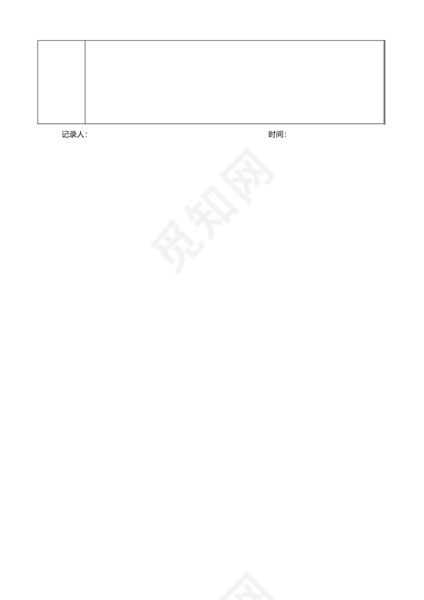应急预案演练记录表