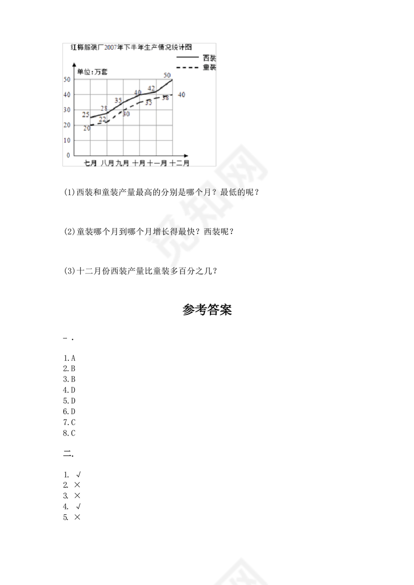 四川小升初数学真题试卷2023