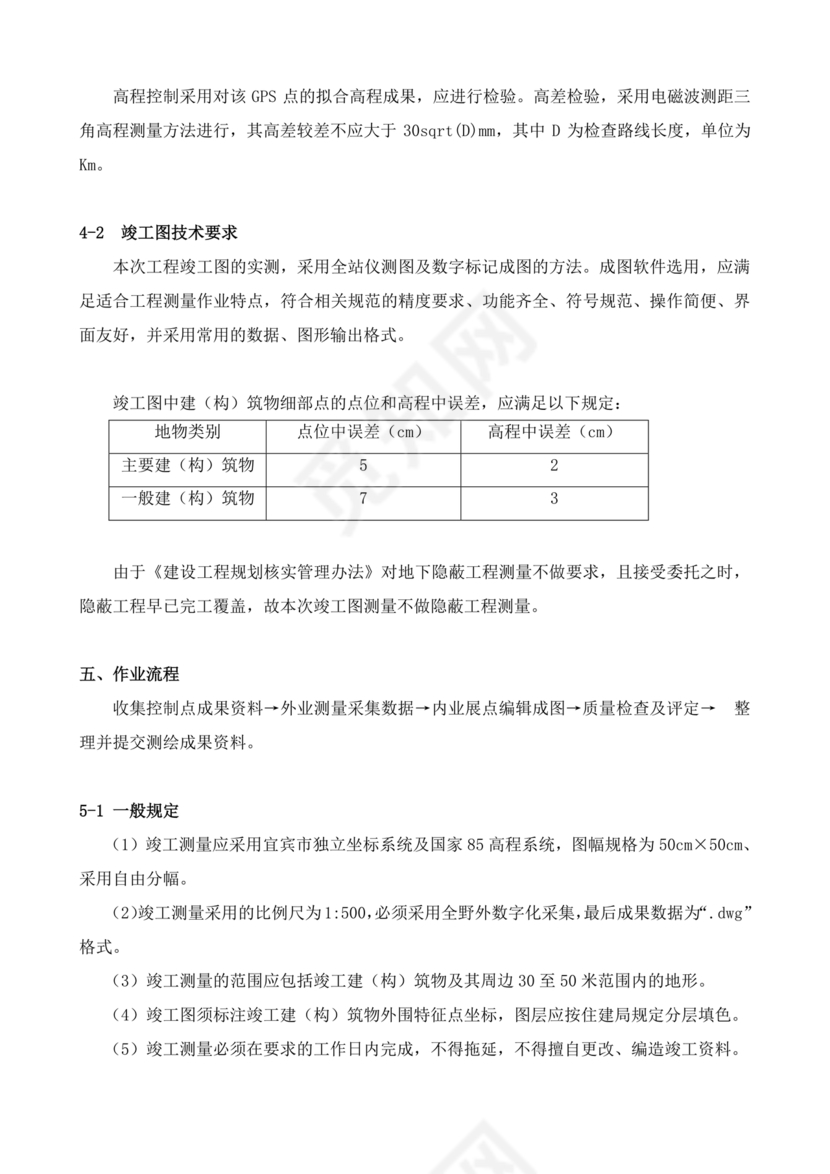 测绘技术设计书