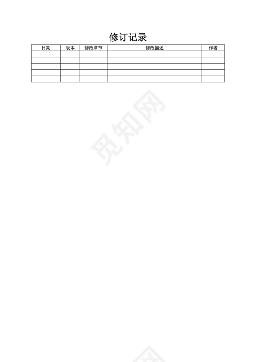 软件设计方案模板