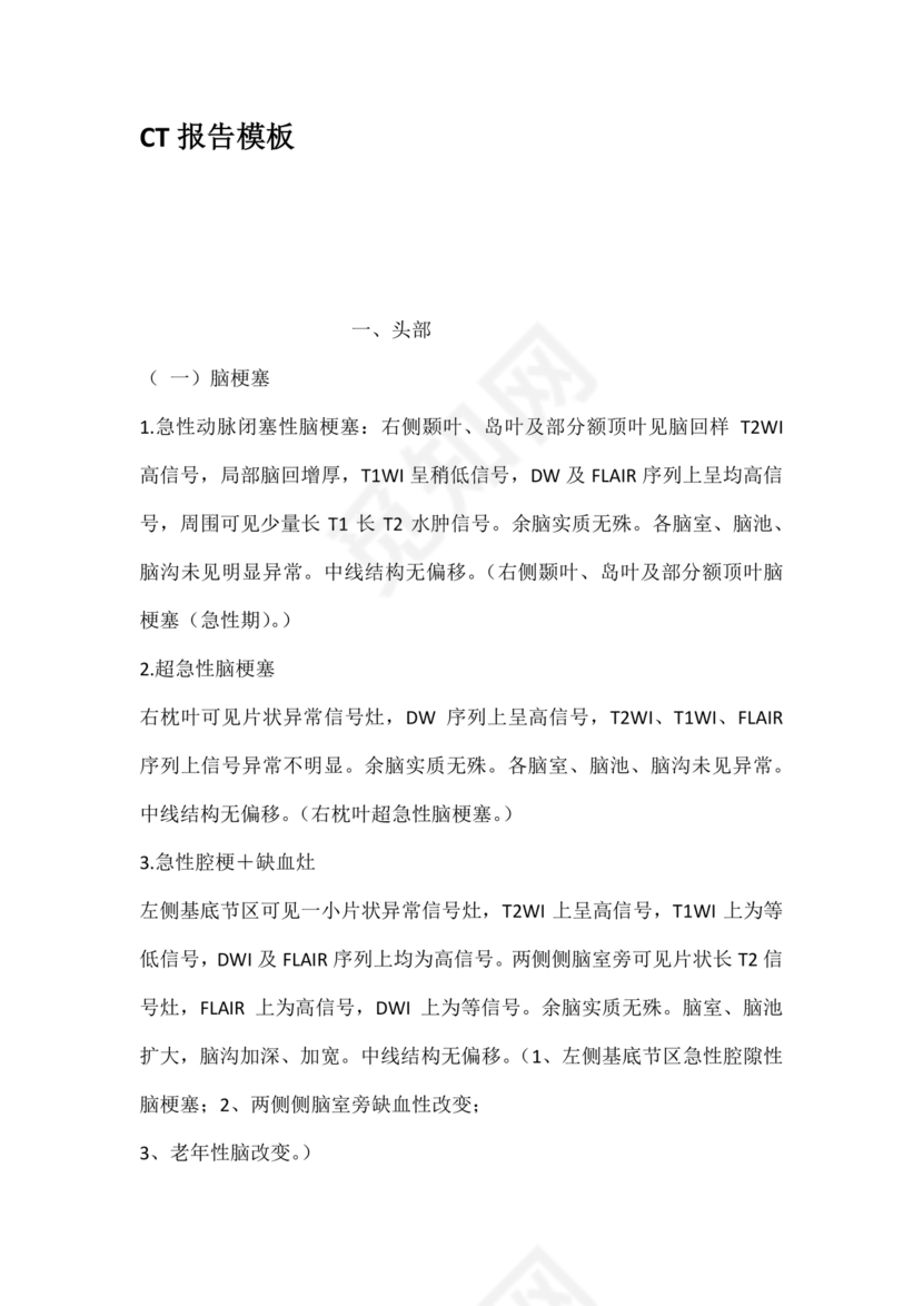 自己制作ct报告单