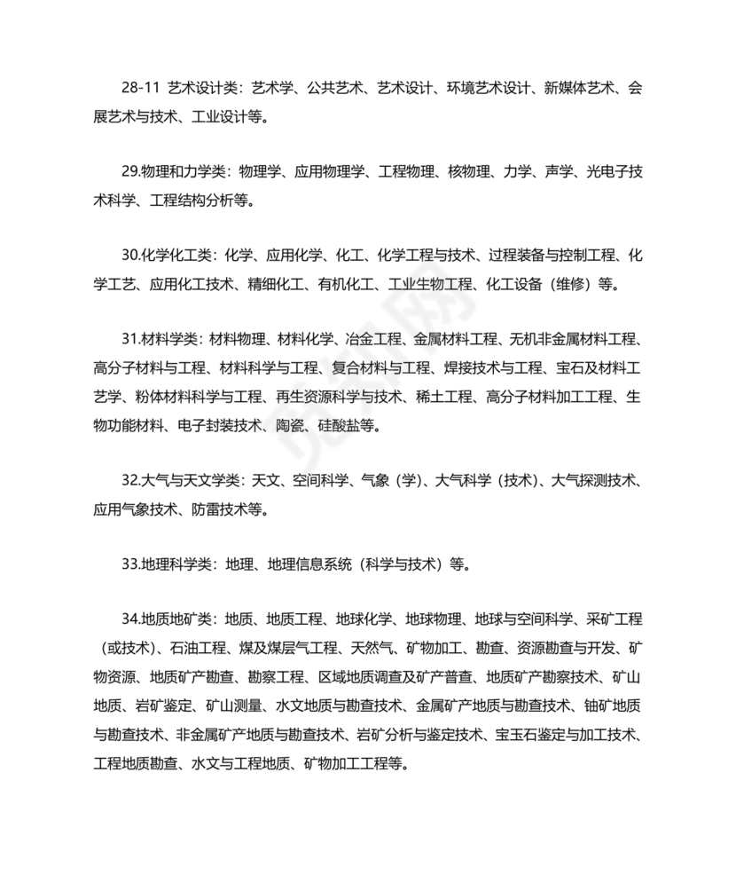 专业分类目录2024