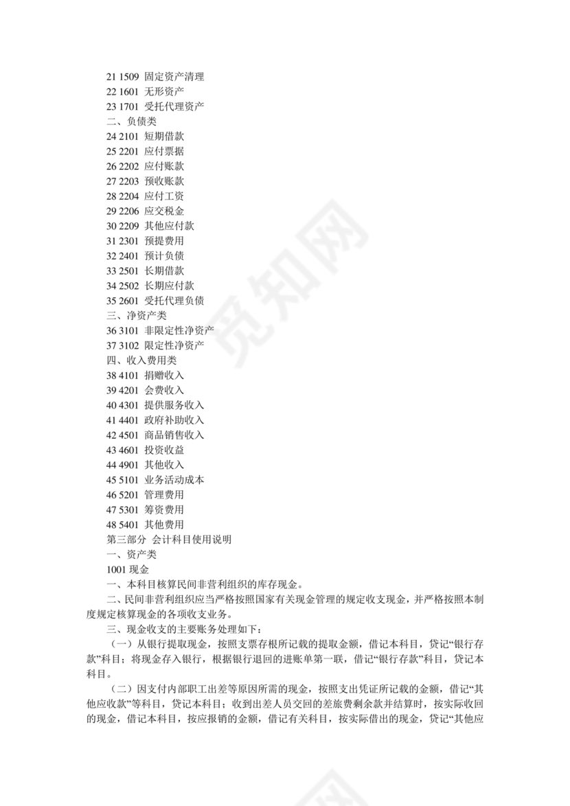 民间非营利组织会计制度