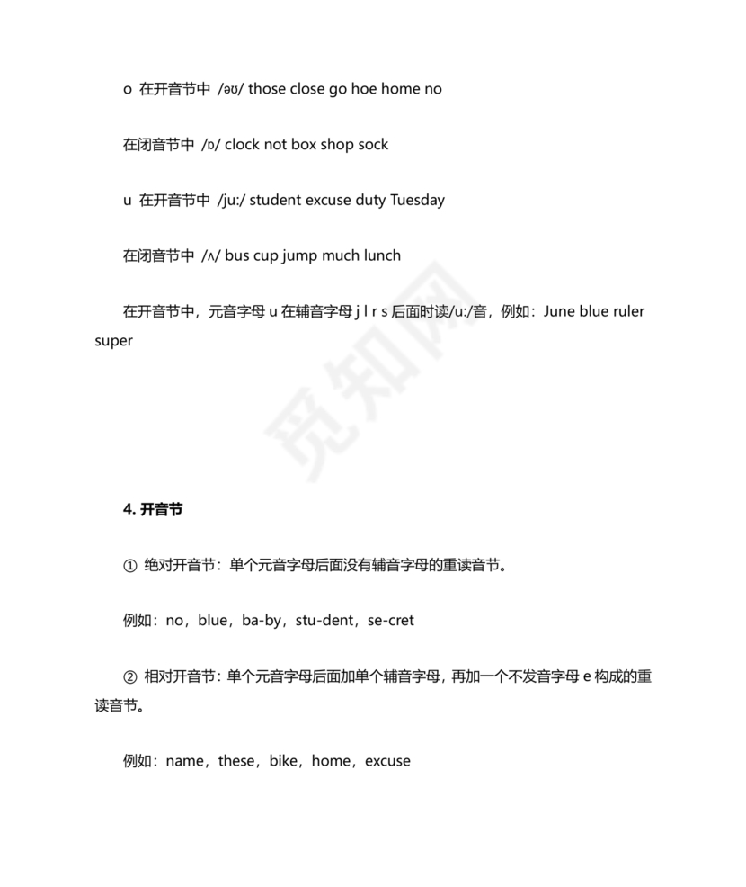 初一英语音标学习