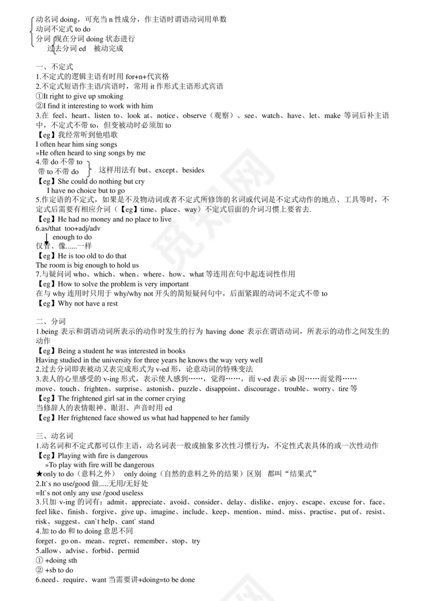 高考英语语法知识点总结