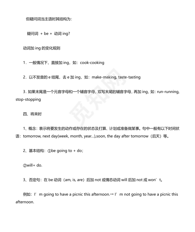 外研版小学英语语法汇总