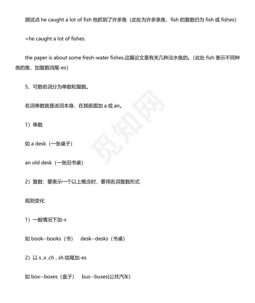 外研版小学英语语法汇总