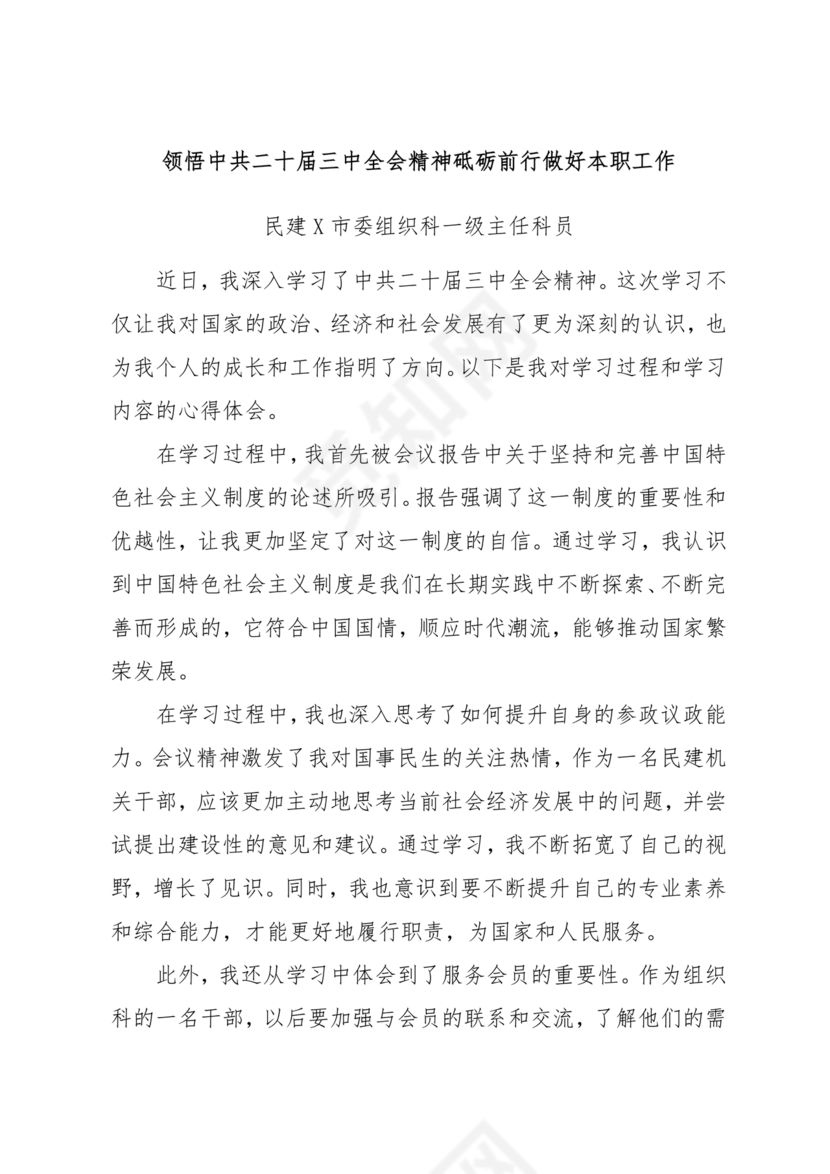 二十届三中全会讲稿