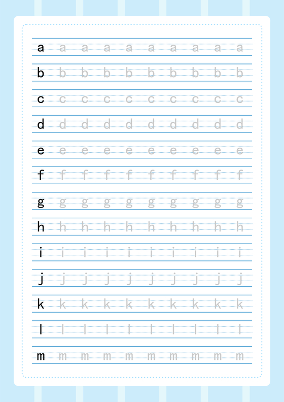 拼音描红字帖 可打印