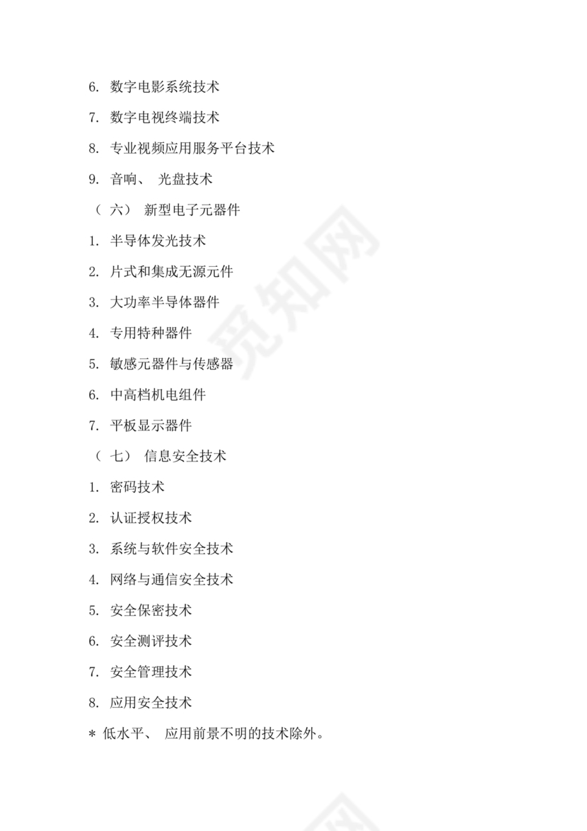 国家重点支持的高新技术领域(2016版)