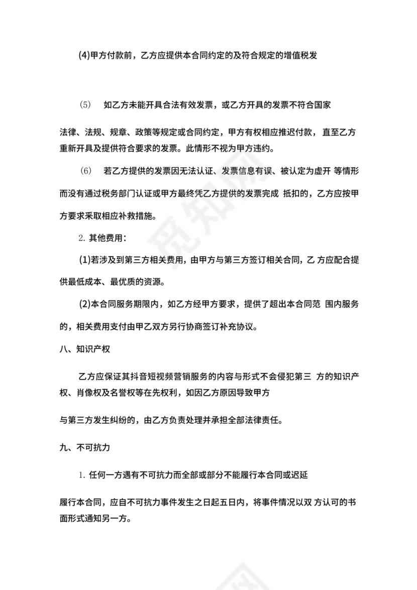 抖店代运营合作协议