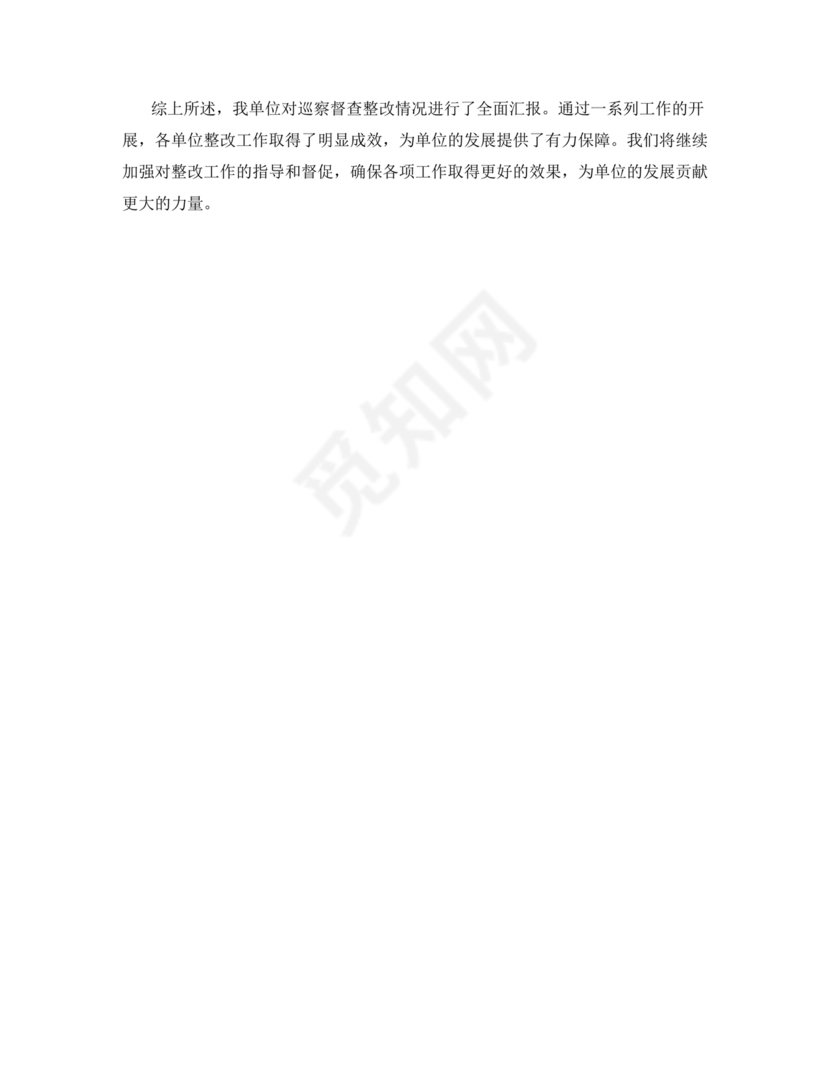 巡察整改成果汇报