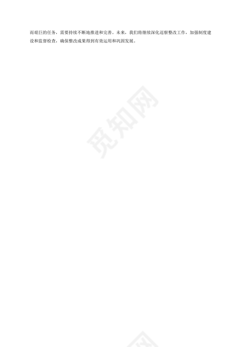 巡察整改成果汇报