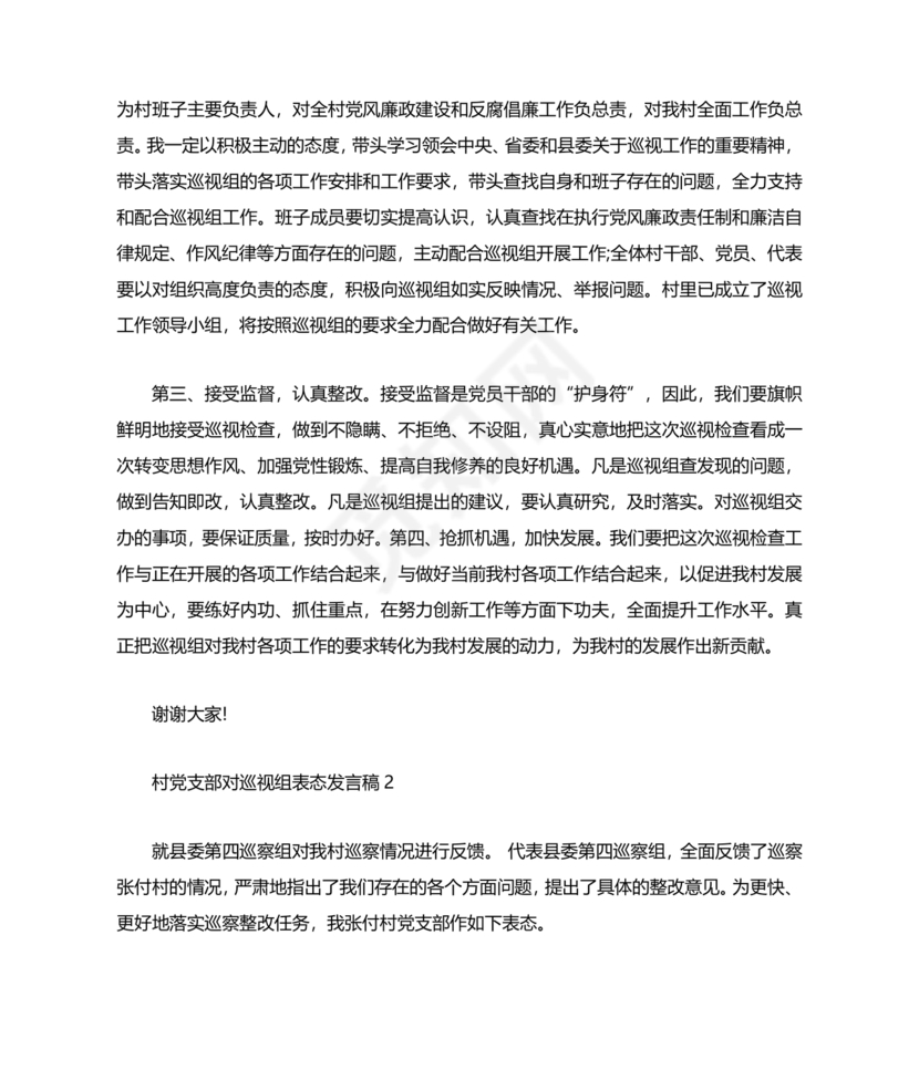 支部书记巡察整改报告