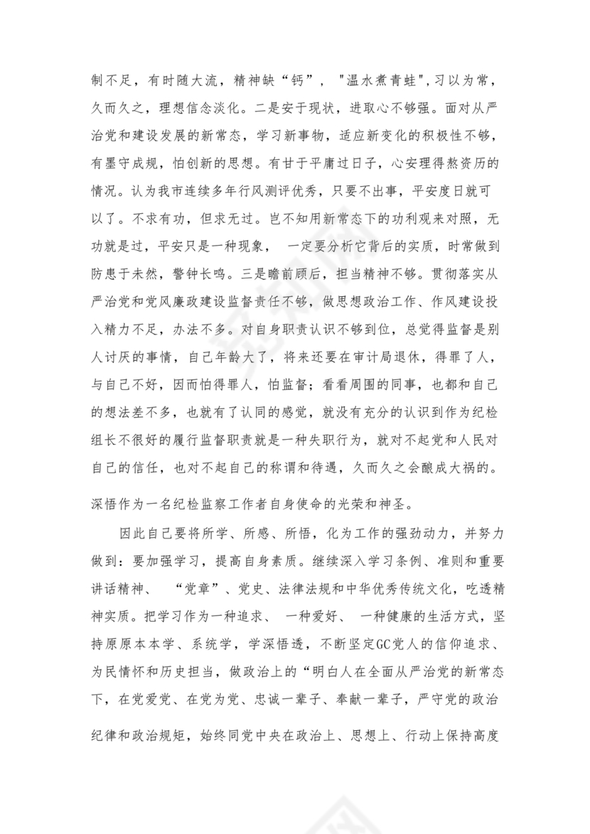 纪检巡察问题整改报告